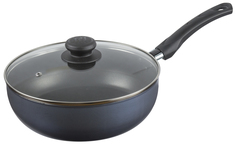 Сотейник Сатин, диаметр 24 см со стеклянной крышкой Kalitva