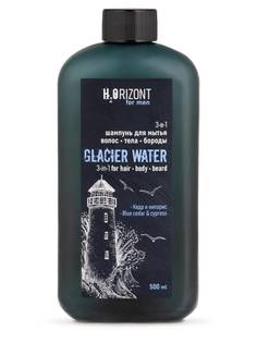 Шампунь для волос и тела бороды VILSEN H2Orizont 3 в1 GLACIAR WATER 500мл