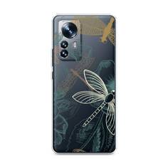Силиконовый чехол "Тени стрекоз" на Xiaomi 12 Awog