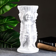 Фигурное кашпо Три ангела, 0,3 л/15х15х33 см, белое Хорошие сувениры