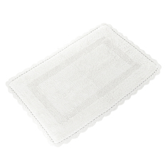 Коврик Лейс Белый С Кружевом 50*80 No Brand