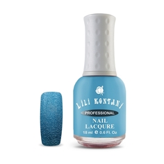 Сахарный лак для ногтей Lili Kontani Sugar Sand тон №29 Темно-голубой, 18 мл
