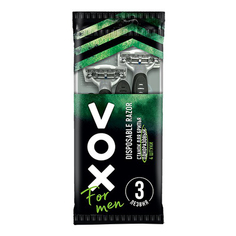 Бритвенный станок Vox For Men одноразовый 3 лезвия 4 шт