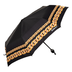 Зонт складной женский автоматический BALDININI 42-OC Catena, черный, золотой