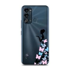 Чехол Awog "Платье из бабочек" для Itel Vision 3