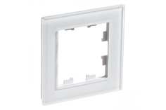 Рамка 1-м AtlasDesign Nature матов. стекло бел. SchE Schneider Electric