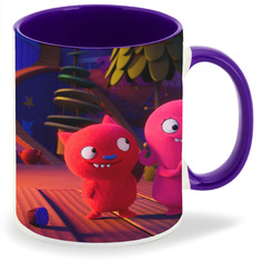 Кружка CoolPodarok Мульфильмы Куклы с характером (зелёный заяц)