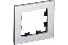 Рамка 1-м AtlasDesign Nature металл серебр. SchE ATN312101 Schneider Electric