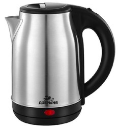 Чайник электрический Добрыня DO-1241 1,8л Silver, Black