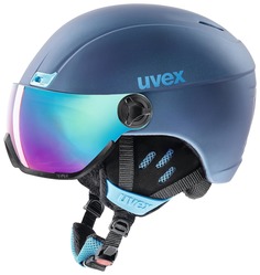 Шлем Uvex 2022-23 Hlmt 400 Visor Style Uvex Navyblue Mt Navyblue Mt (См:53-58)