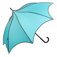 Зонт-трость женский механический GUY DE JEAN Vogue, голубой