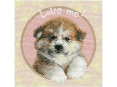 Рисунок на канве Матренин Посад ЩенокАкита-ину 1735