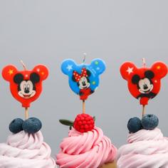Свеча в торт набор, Микки Маус и его друзья Disney