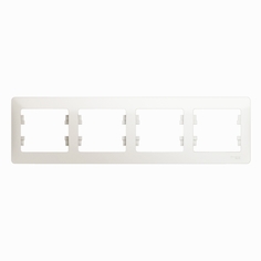 Рамка 4-м Glossa горизонт. перламутр SchE GSL000604 Schneider Electric
