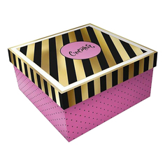 Коробка подарочная складная с крышкой 200 х 200 х 96 мм Арт Дизайн М