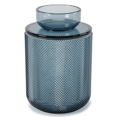 Шкатулка-органайзер Allira, 10x10х16 см, синяя Umbra