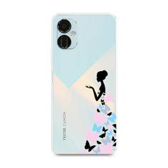 Чехол Awog "Платье из бабочек" для Tecno Camon 19 Neo
