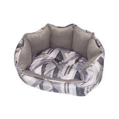 Лежак для кошек и собак Foxie Geometry 43 х 36 см серый