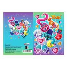 Блокнот Centrum Тролли с гелевой обложкой