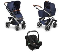 Коляска 3 в 1 ABC-Design Salsa 4 Air Navy/Champagne 12003252105/12001972005