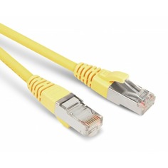 Кабель витая пара патч-корд Hyperline PC-LPM-STP-RJ45-RJ45-C5e-2M-LSZH-YL 2.0m