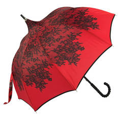 Зонт-трость женский механический CHANTAL THOMASS CT 510-LA Pagode La Primiere, красный