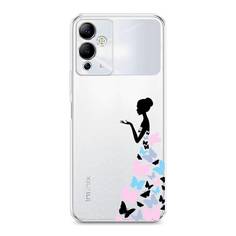 Чехол Awog "Платье из бабочек" для Infinix Note 12i