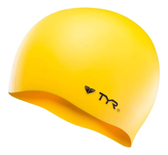 Шапочка для плавания TYR Wrinkle Free Silicone Cap 720 yellow