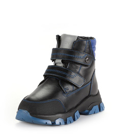 Ботинки зимние Elegami, цвет черный, материал кожа нат р.25