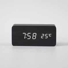 Настольные электронные часы Цифра-Т, термометр, белая индикация No Brand
