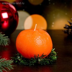 Новогодняя свеча Мандарин No Brand