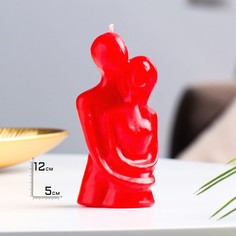 Свеча фигурная "Влюбленные", 12 см, красная Богатство Аромата