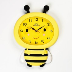 Часы настенные, : Детские, Пчелка, плавный ход, АА, 37 x 27.5 см No Brand