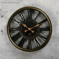 Часы настенные, : Интерьер, Альвина, плавный ход, 1 АА, d=40 см No Brand