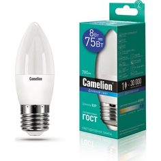 Комплект светодиодных лампочек CAMELION LED8-C35/865/E27/10шт