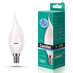 Комплект светодиодных лампочек CAMELION LED8-CW35/845/E14/10шт