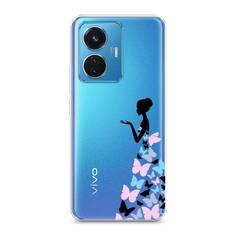 Чехол Awog "Платье из бабочек" для Vivo T1 44W