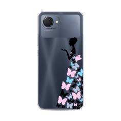 Чехол Awog "Платье из бабочек" для Realme Narzo 50i Prime