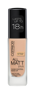 Тональный крем CATRICE All Matt Plus Shine Control Make Up Amber Beige №027 30 мл