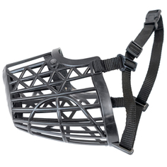 Намордник пластиковый №6 PetTails, обхват морды 31см, длина корзины 9см (немецкая овчарка)