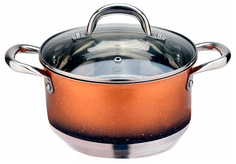 Кастрюли (наборы кастрюль) MERCURY КАСТРЮЛЯ MC-7086 FLAME 3Л,20СМ