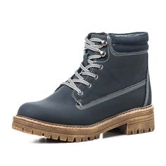 Ботинки женские quattrocomforto 40-22WA-176VN синие 36 RU