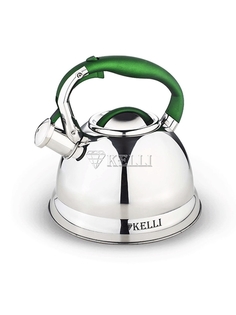 Чайник для плиты KELLI KL-4502 со свистком / 3 л / нержавеющая сталь
