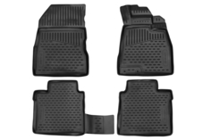 Коврики 3D в салон подходят для NISSAN Note, 2012- П.Р. хетчбек, 4шт. (полиуретан) Element