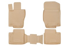 Коврики в салон MERCEDES-BENZ M-Class W164 2006-, 4 шт. (полиуретан, бежевые) Element