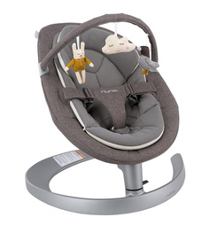 Шезлонг Nuna LEAF GROW GRAY, дуга с игрушками, SE10306FOFGL