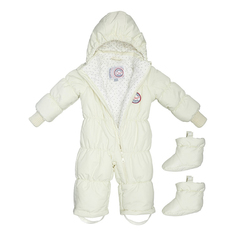 Комбинезон детский Lucky Child, молочный, р. 80