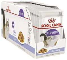 Влажный корм Royal Canin Sterilised в желе с мясом для стерилизованных кошек 85 г x 12 шт