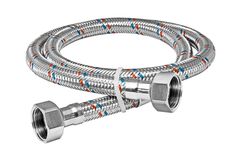 Подводка гибкая для воды FF 200, стальная гайка (AQUALINE 50/10 ГТД) No Brand