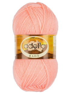 Пряжа ADELIA RADA №113 персиковая 100% акрил, 10 х 100 гр, 80 м +/- 4 м